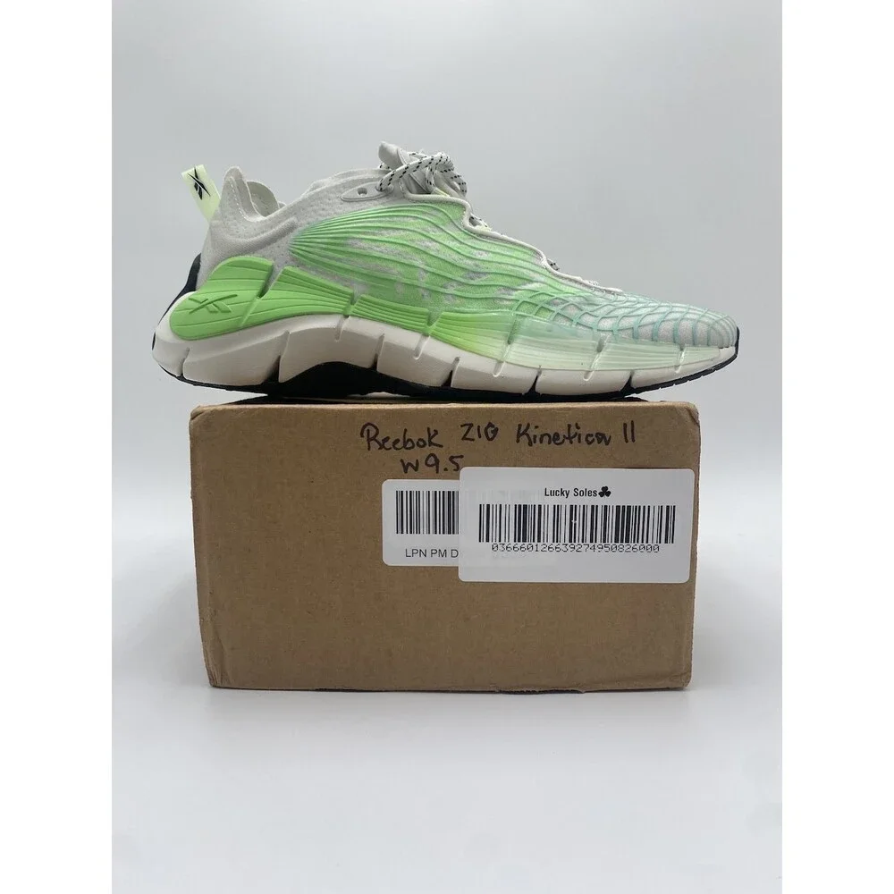 Reebok ZIG KINETICA II Women's NEW Lifestyle Sneaker Green US Size 9.5